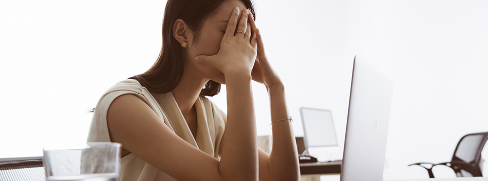 Fatigued woman